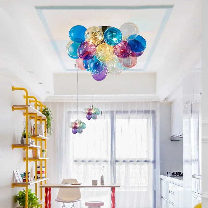 suspension moderne en verre créatif pour décoration intérieure - vue 7 sur 16