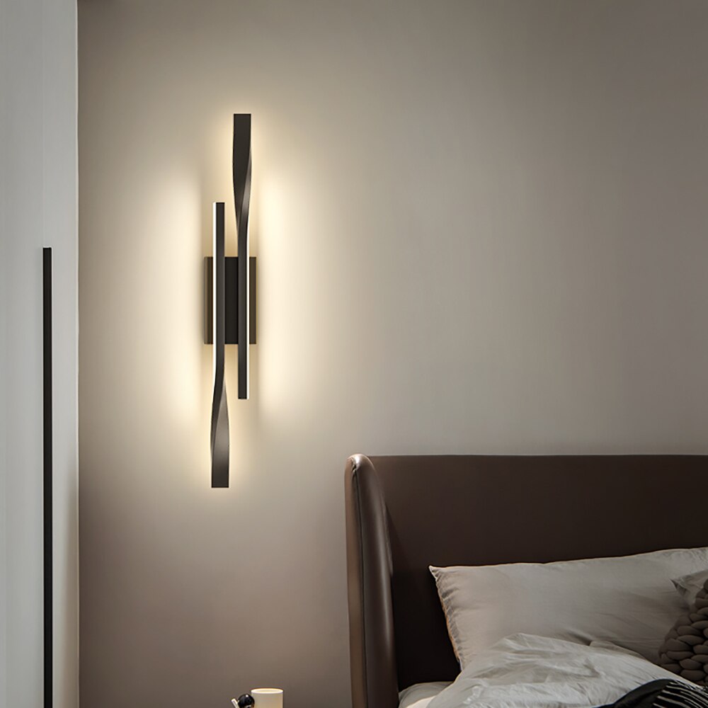 lampe chevet moderne nordique salon tv applique - vue 7 sur 9