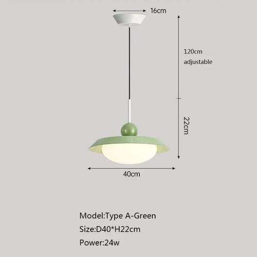 Suspension nordique led décoration maison éclairage intérieur - vue 12 sur 18