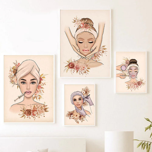 salon de beauté femme art mural nordique décor médical - vue 5 sur 7