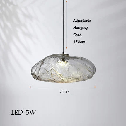 lustre en verre design nuage pour intérieur décoratif lumineux