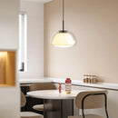 suspension en verre double couche style danois pour intérieur élégant