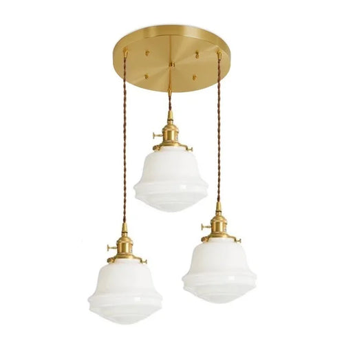 iwhd suspension led en verre et cuivre style nordique moderne - vue 18 sur 28