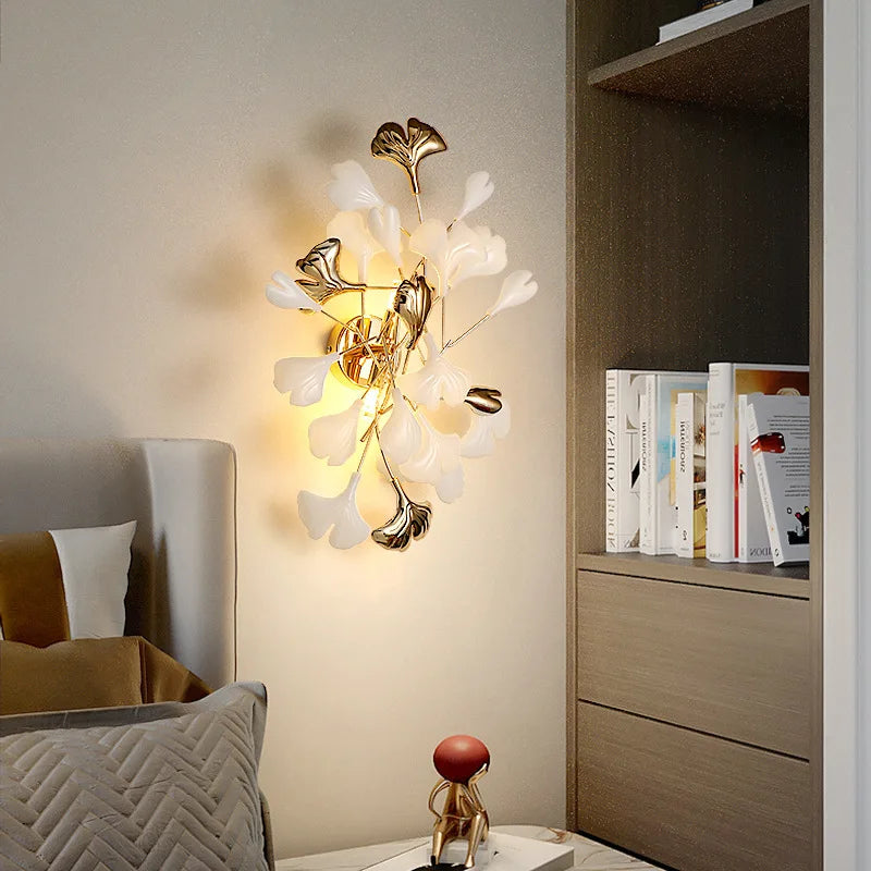 applique murale en céramique décorative à fleurs romantiques - vue 4 sur 8
