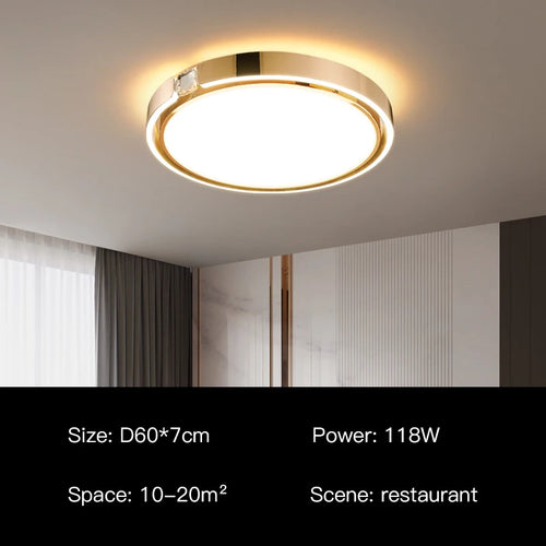 plafonnier moderne à anneau design luxe pour intérieur - vue 9 sur 12