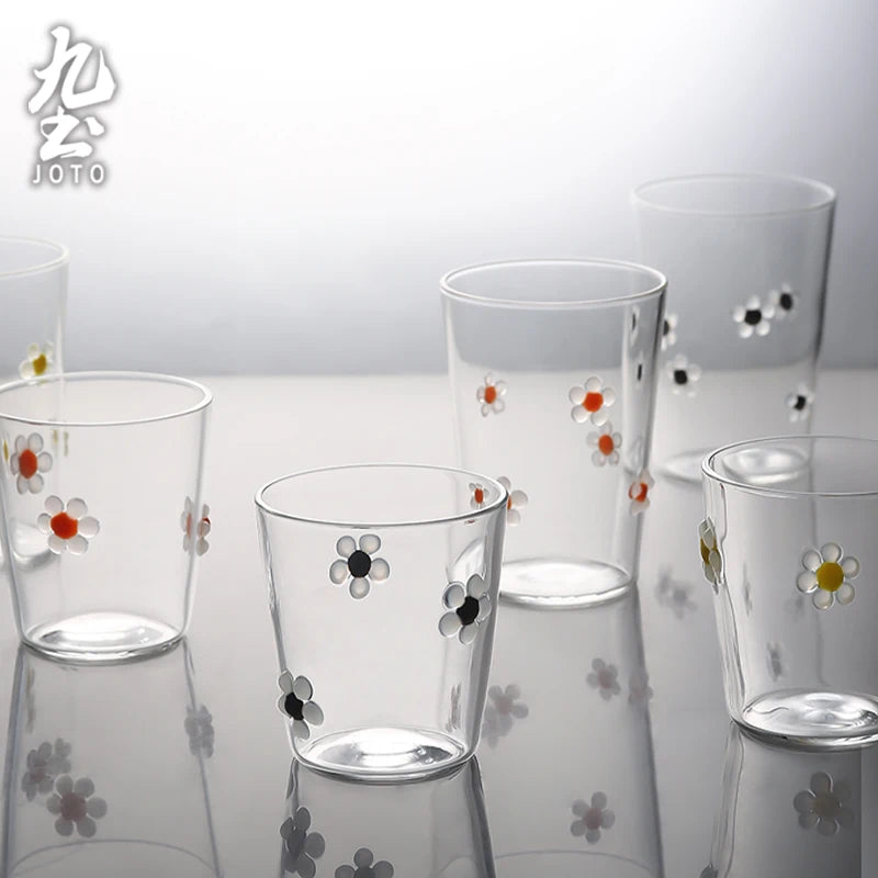Verre strie resistant chaleur gobelet jus eau vin - vue 7 sur 7
