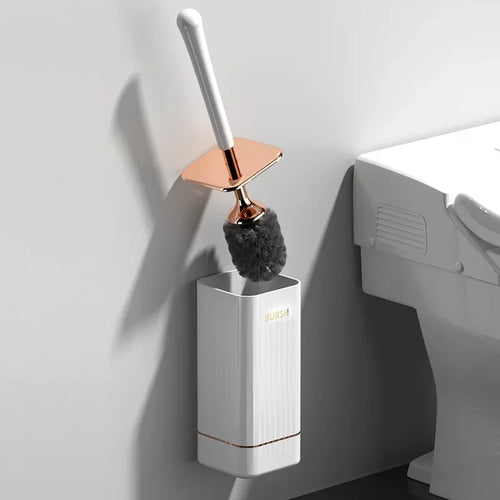 brosse de nettoyage en silicone pour toilettes sans coin mort - vue 7 sur 8