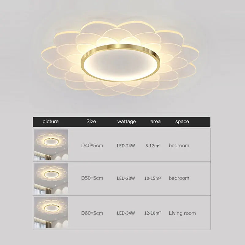 lustre moderne design floral pour décoration intérieure lumineuse - vue 5 sur 12