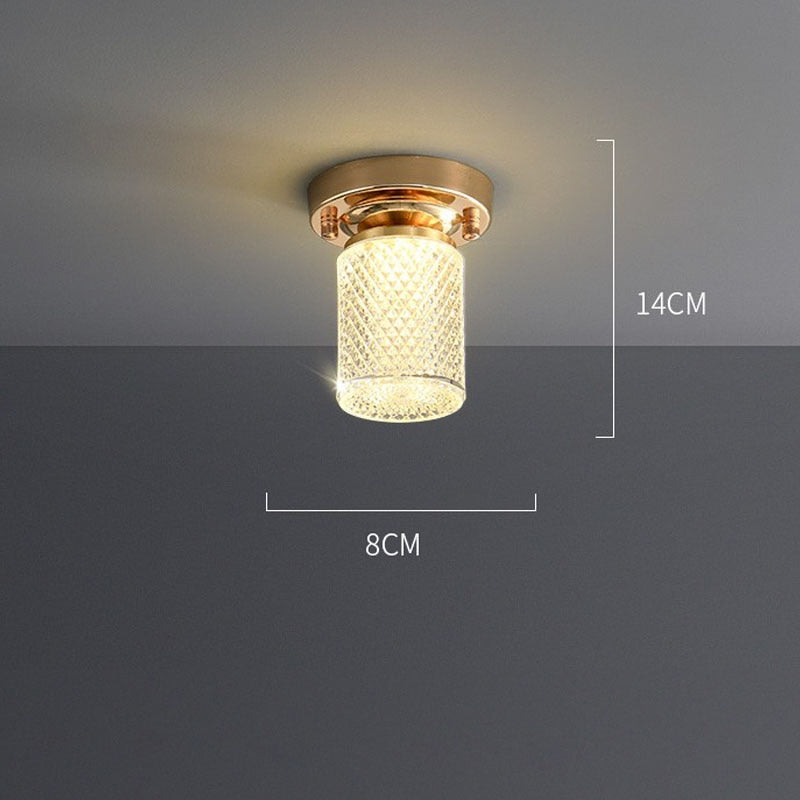 Plafonnier design LED doré en cristal luxury Tourtelle