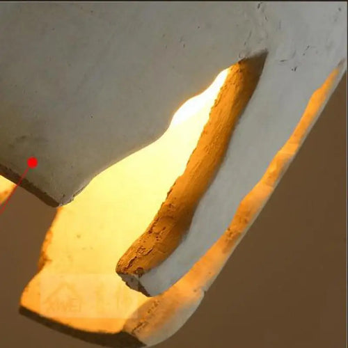 suspension rétro style loft lampe led en ciment pour restaurant et bar - vue 7 sur 8