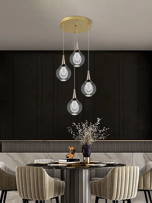 lustre moderne en cristal pour décoration intérieure animaux - vue 4 sur 13