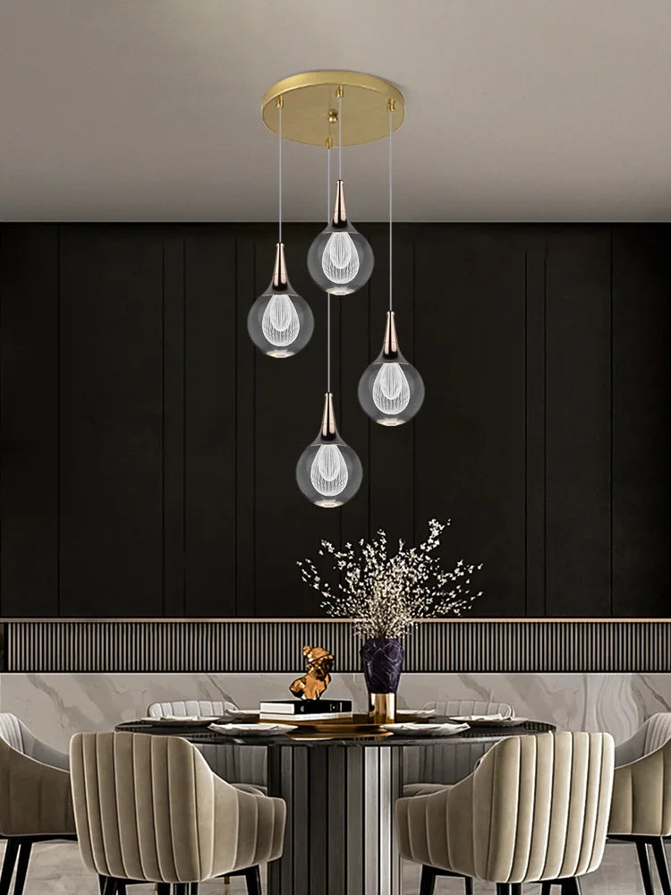 lustre moderne en cristal pour décoration intérieure animaux - vue 3 sur 13