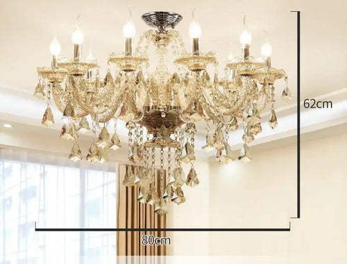 lustre en cristal moderne pour décoration intérieure élégante - vue 9 sur 15