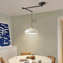 Lustres à bascule de Table à manger modernes LED peuvent être déplacés lampes à long poteau nordique Simple télescopique pliant lustre à bras Long