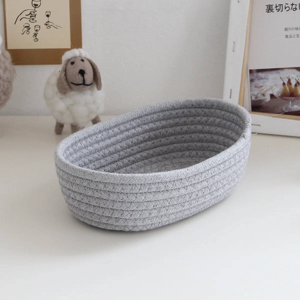 paniers de rangement multifonctionnels pour bureau et jouets enfants - vue 9 sur 10