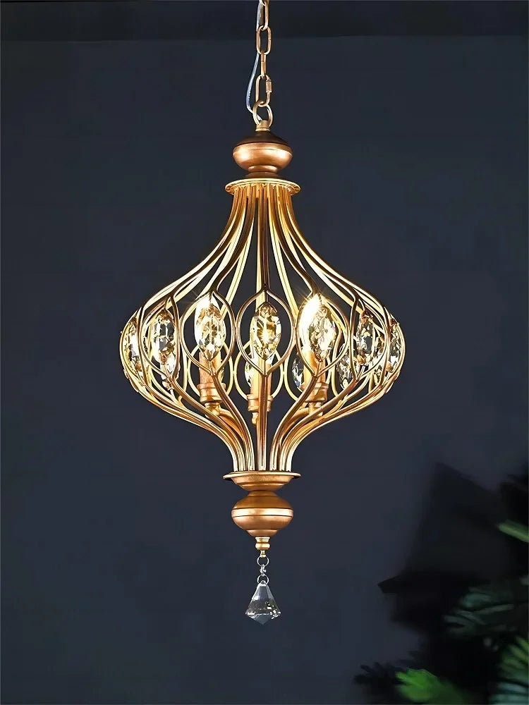 suspension en cristal rétro style vintage pour intérieur - vue 3 sur 9
