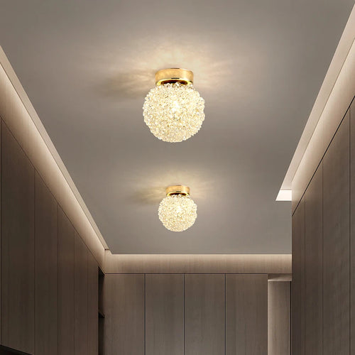 suspension moderne en cristal avec cordon réglable en métal - vue 4 sur 12