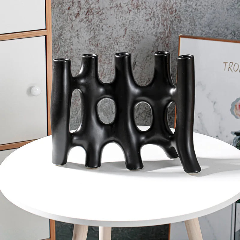 vase en céramique créatif pour un décor moderne - vue 5 sur 9