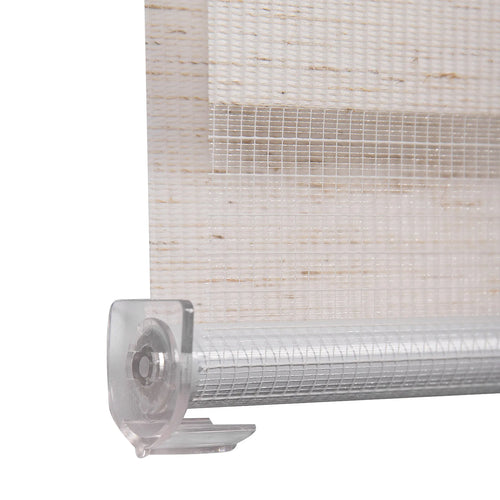 Store enrouleur zebra jour nuit double couche occultant - vue 3 sur 6