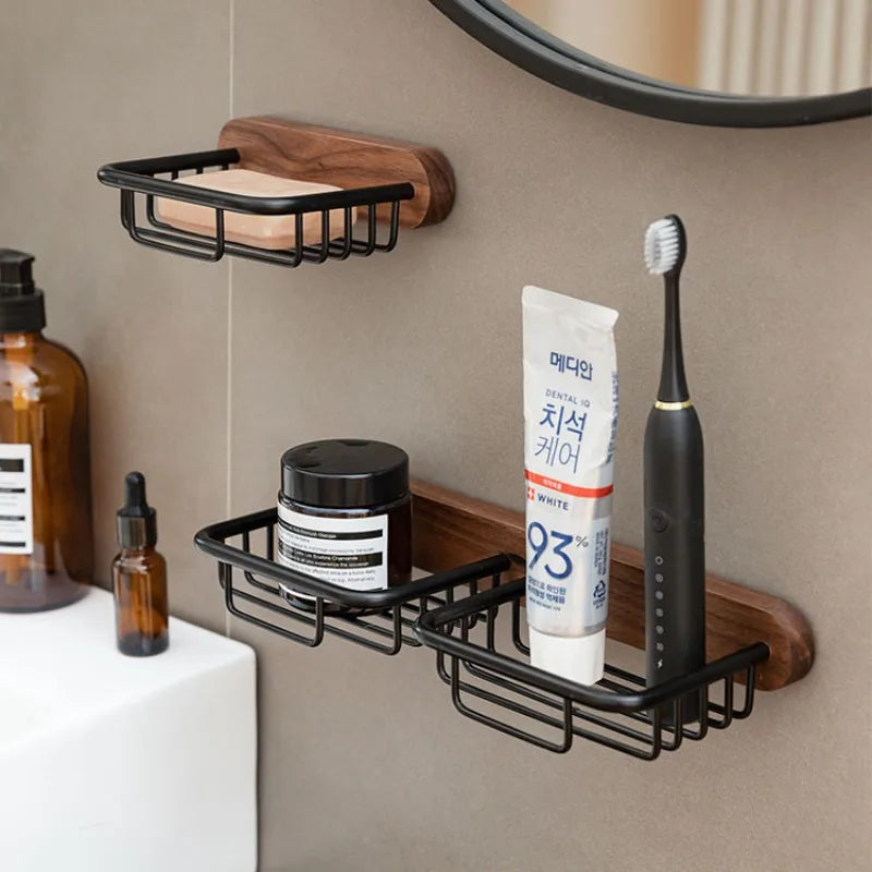 étagère murale en bois pour rangement de savon