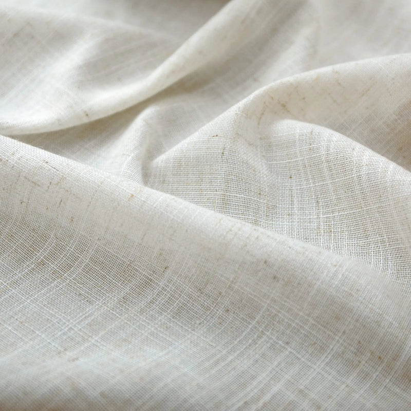 Voilage tulle imitation lin sur mesure grande hauteur