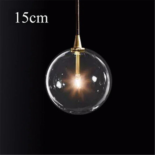 suspension en verre transparent pour un éclairage moderne décoratif - vue 9 sur 10