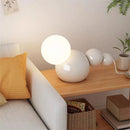 lampe à poser nordique en verre ronde pour nuit mignonne