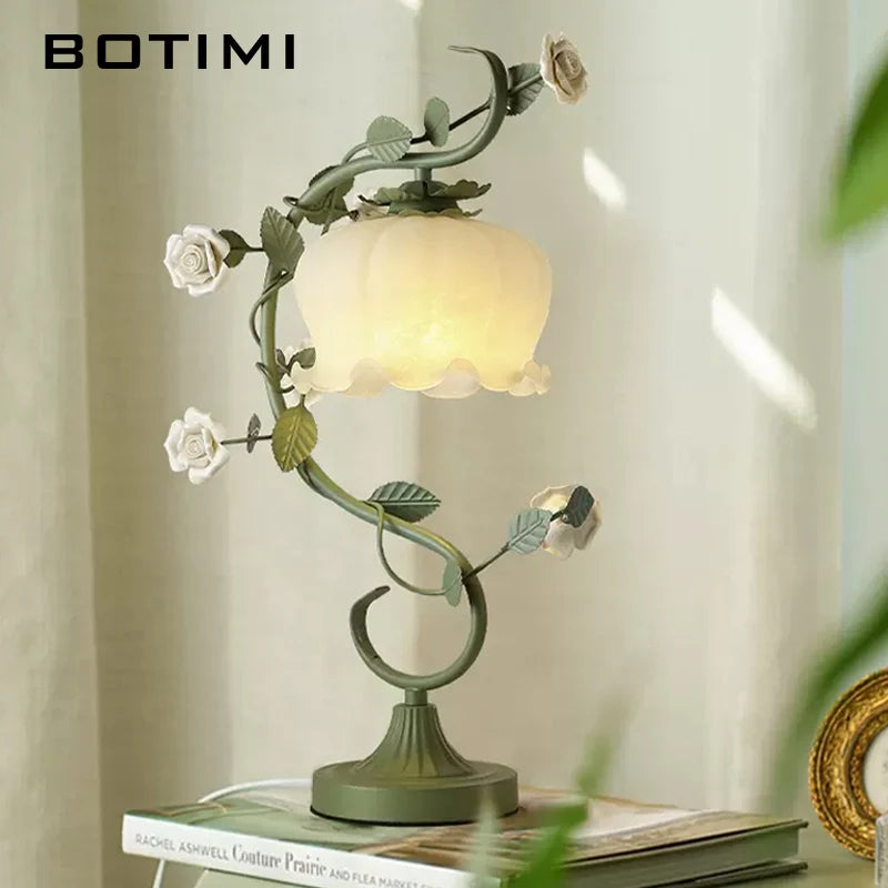 botimi lumière rétro campagne verre fleur décor maison - vue 4 sur 8