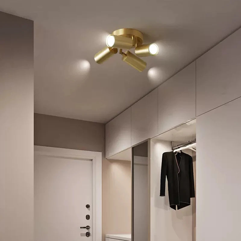 plafonnier led moderne avec projecteurs luminaire09 - vue 3 sur 9