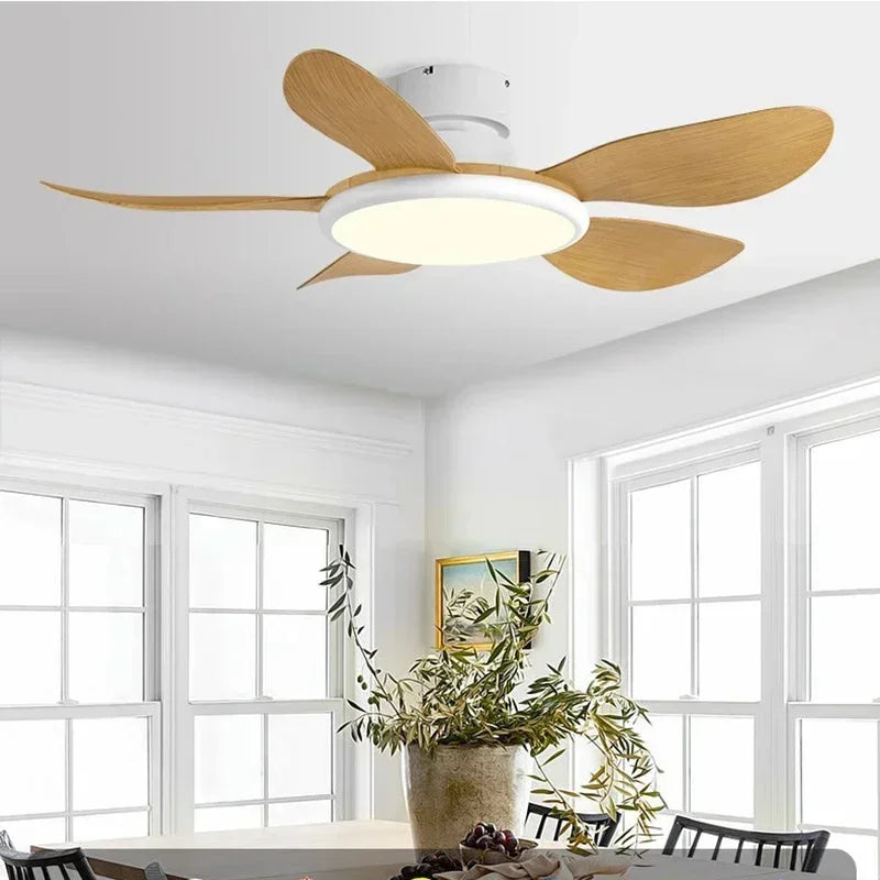 ventilateur de plafond simple avec lumière led et télécommande