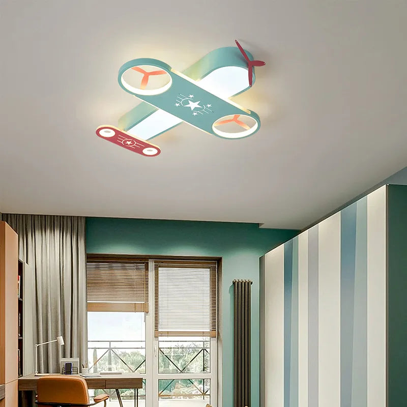 lustre moderne led en forme d'avion pour éclairage intérieur - vue 5 sur 8