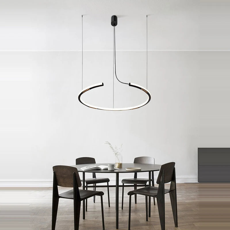 lustre rond à capteur mains et intensité variable - vue 5 sur 11