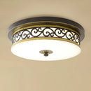 plafonniers led circulaires style rétro américain décoration moderne