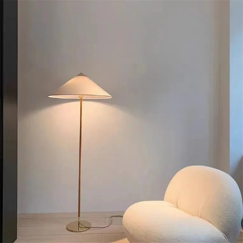 lampadaire bois tissé vintage salon chambre chevet maison décor