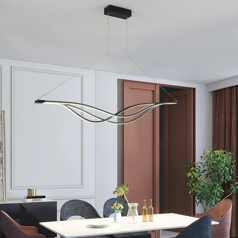 lustre moderne led décoratif pour restaurants et espaces intérieurs - vue 4 sur 10