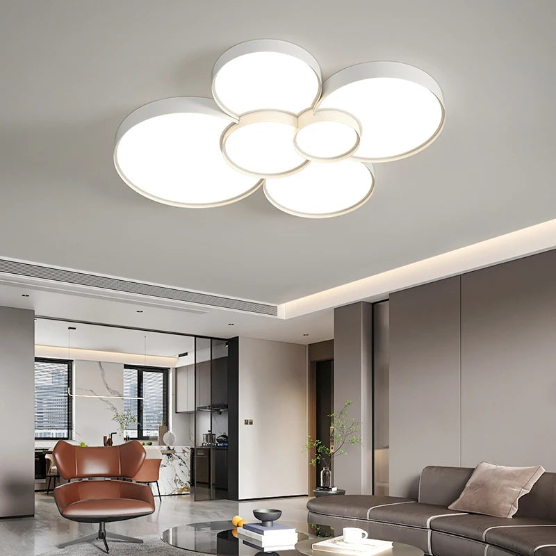 lustre led moderne pour éclairage intérieur décoratif - vue 5 sur 12
