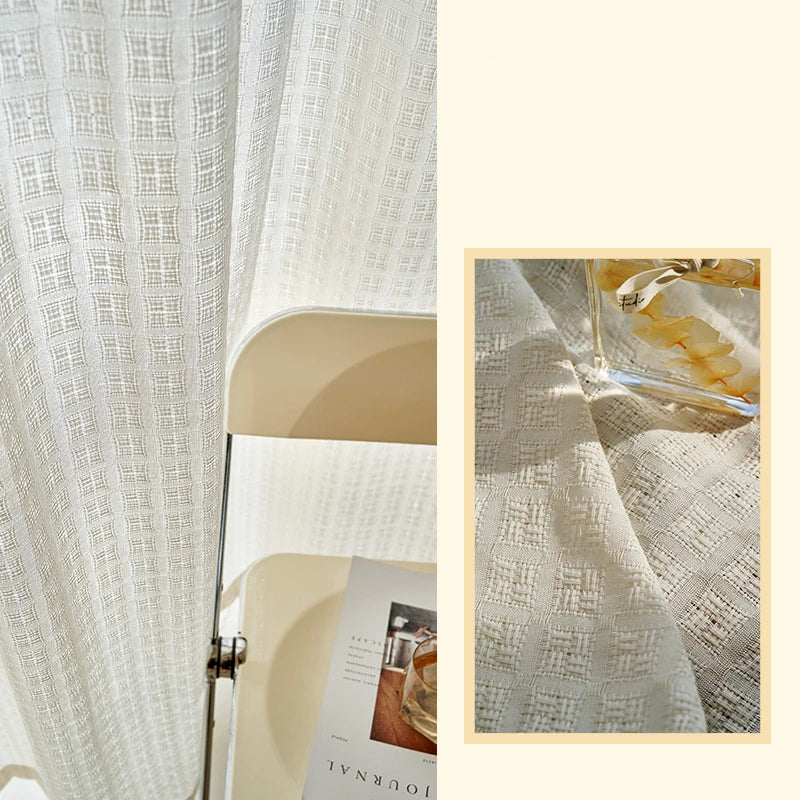 Rideau moderne plissé filtrant lumière salon chambre