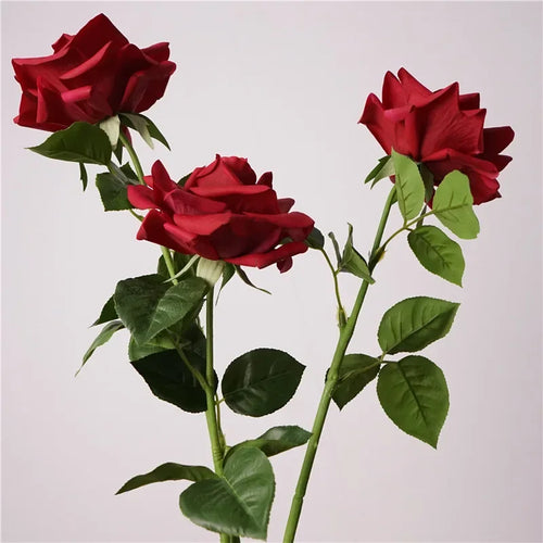 roses artificielles de haute qualité pour décoration intérieure - vue 4 sur 6