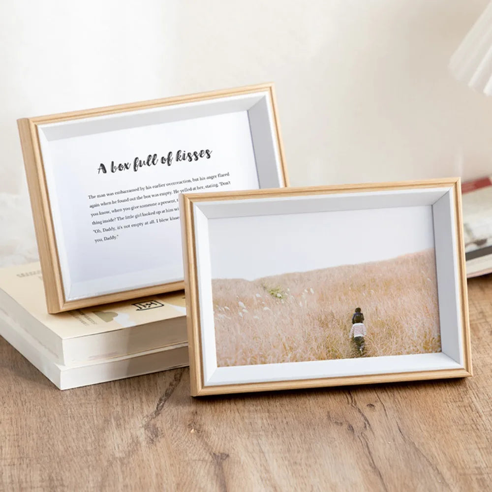 cadre photo mural en bois pour cadeau décoratif - vue 3 sur 4