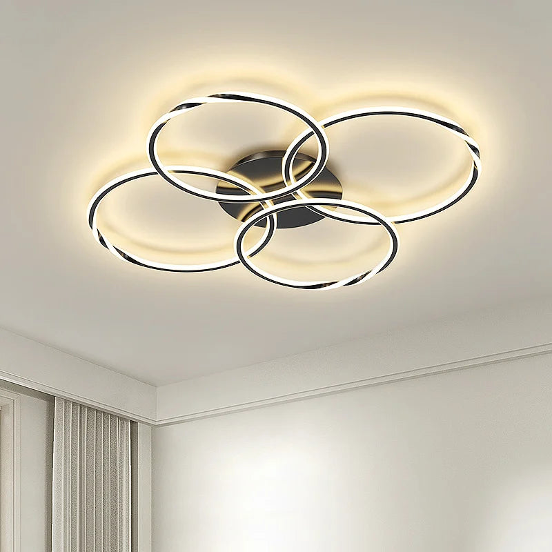 lustre moderne en led design créatif minimaliste pour intérieur élégant - vue 3 sur 18