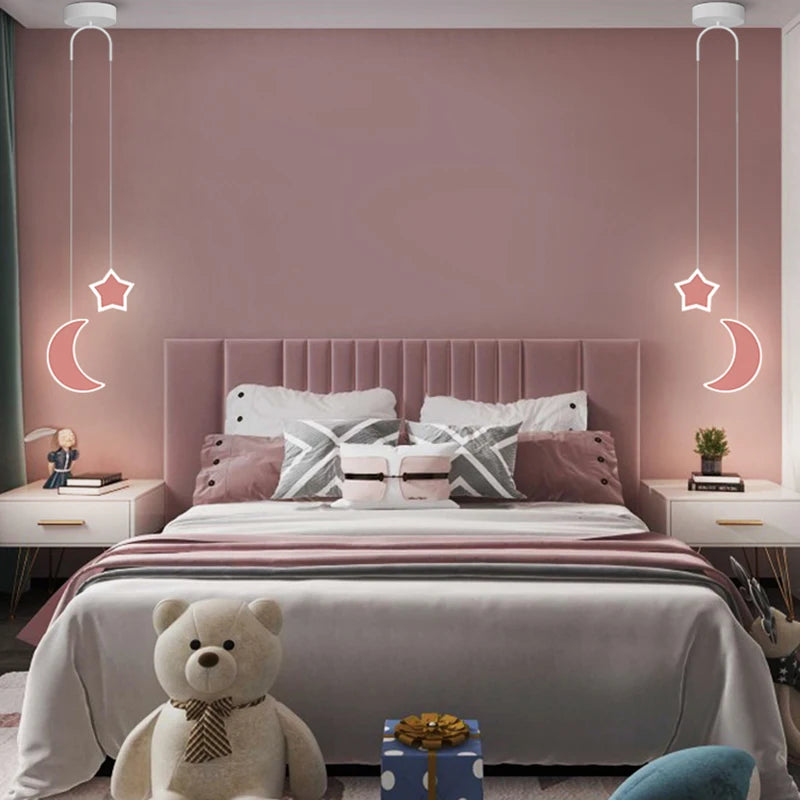 suspension led design dessin animé pour chambre d'enfant - vue 4 sur 18