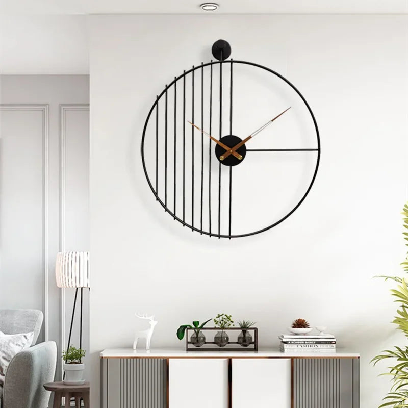 horloge murale moderne et silencieuse pour décoration intérieure - vue 4 sur 6
