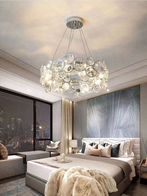 lustre en cristal k9 moderne pour décoration intérieure élégante - vue 4 sur 10