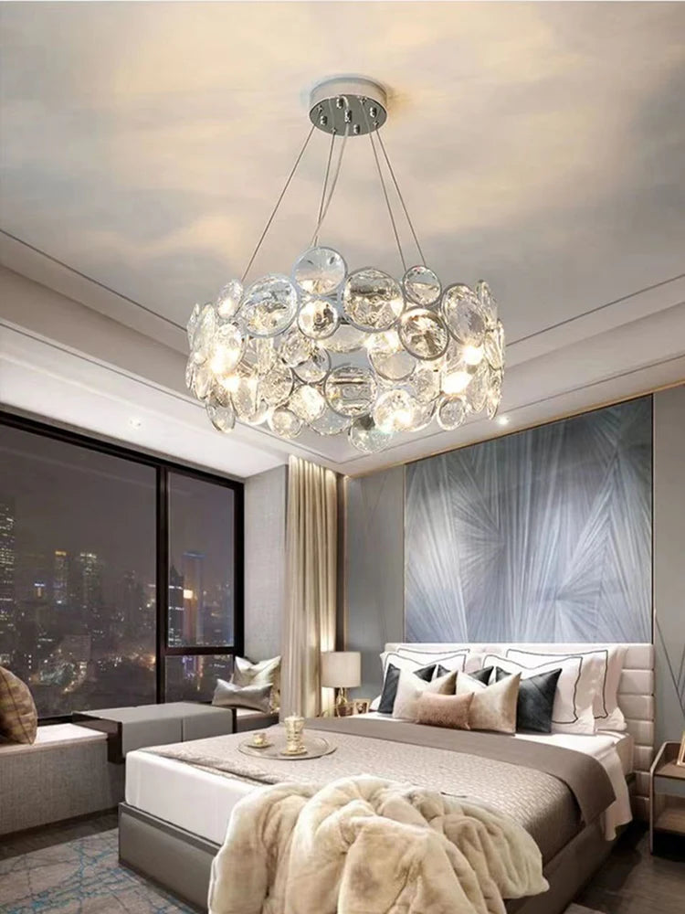 lustre en cristal k9 moderne pour décoration intérieure élégante - vue 3 sur 10
