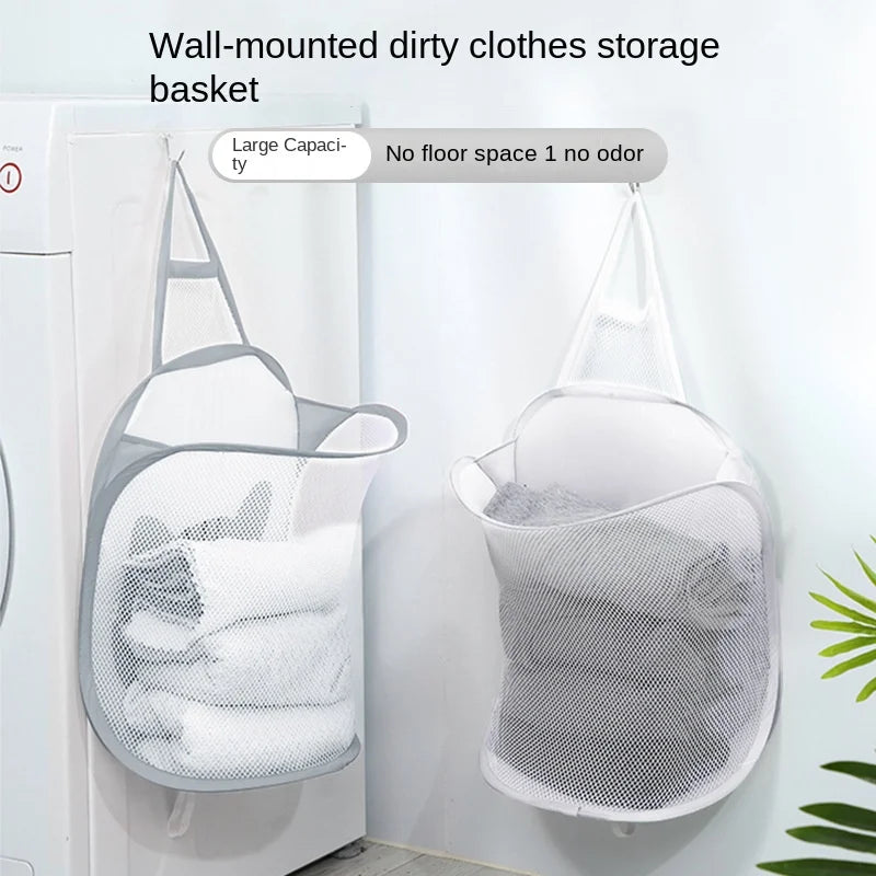panier à linge pliable pour rangement pratique et gain de place - vue 3 sur 8