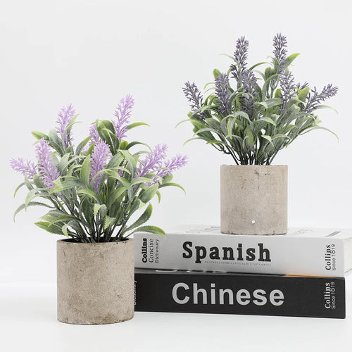 ornement de bonsaï fleurs artificielles pour décoration romantique - vue 3 sur 6