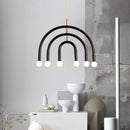 lustre arc-en-ciel métallique fil art déco suspendu réglable