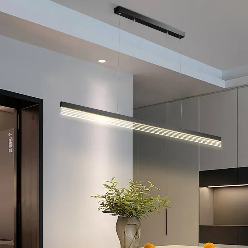 lustre moderne en acrylique avec leds pour décor luxueux - vue 6 sur 24