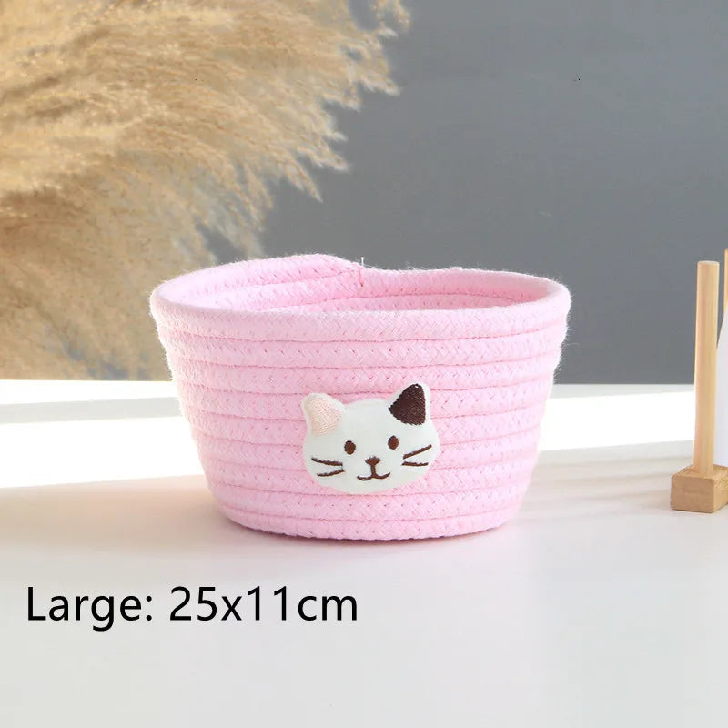 panier de rangement tissé animaux pour jouets et divers objets - vue 14 sur 21