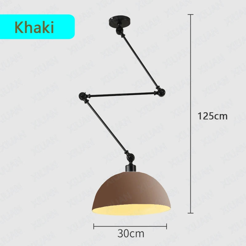 plafonnier led suspendu design scandinave moderne en aluminium - vue 12 sur 16